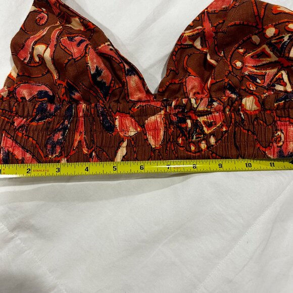 ALC printed linen crop halter top, size 6 - Picture 7 of 8